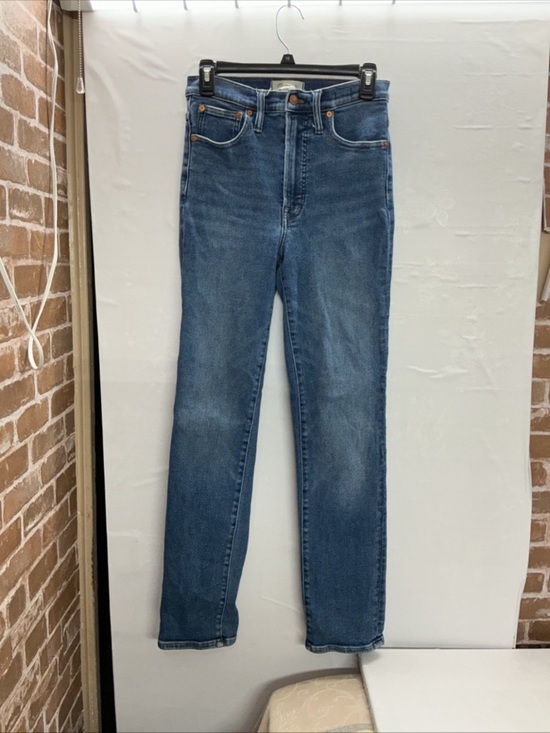 Madewell Denim - Madewell High-Rise Straight Jeans in Medium Blue Wash
